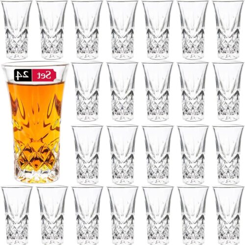 Zware bodem Tequila-glazen - borrelglas 57 ml - 24 stuks