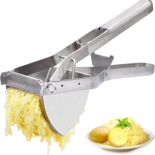 Aardappelstamper - RVS Puree Pers voor Romige Aardappelpuree - Ook voor Babyvoeding en Soepen - Professionele Keukenpers - Zonder Klontjes - Geschikt voor Groenten en Fruit - RVS