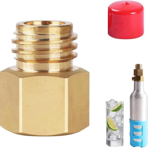 Adapter voor Sodastream - crystal glass op plastic fles - zwart - 1 stuk - Soda Cylinder - Stream draad - geschikt voor conversie