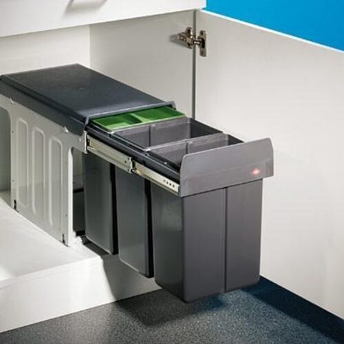 Afvalemmer Wesco Bio Master - 3 x 8 l - Grijs