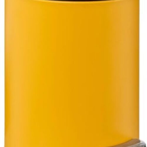 Afvalemmer voor badkamer, zacht sluitend, metaal, 3 l