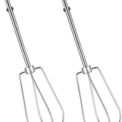 Allecto Plus - 2 delige set garde voor handmixer | Universele vervanging voor kloppen en roeren | Garde rechts en links | Accessoire voor staafmixer.