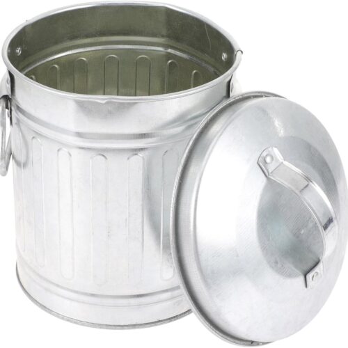 Allecto Plus - Afvalemmer voor kantoor en slaapkamer met bucket-design | Compacte prullenbak voor thuis en kantoor met decoratief ontwerp