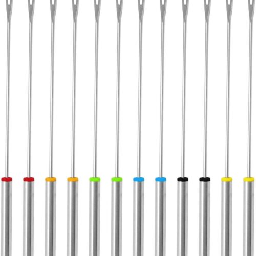 Allecto Plus - Set van 12 Roestvrij Stalen Hot Pot Vorken voor Chocolade Fondue - Bonbonvorken met Ergonomisch Handvat - Hot Pot Bestek voor Heerlijke Fondue Avonden met Familie en Vrienden