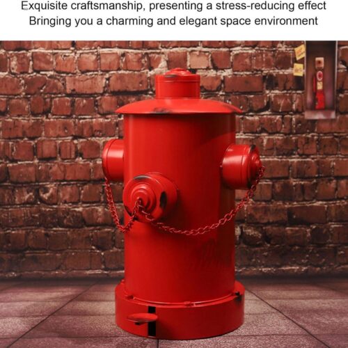 Allecto plus - Afvalemmer met vuurprullenbak en retro design voor binnen en buiten - Grote inhoud voor park, tuin en huis