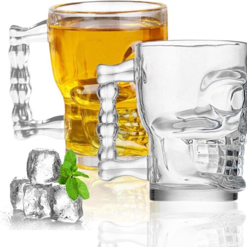 Allecto plus - Tarwe bierglazen van glas - vaatwasmachinebestendig - bierglas met handvat - geschikt voor thuis, restaurants en feestjes