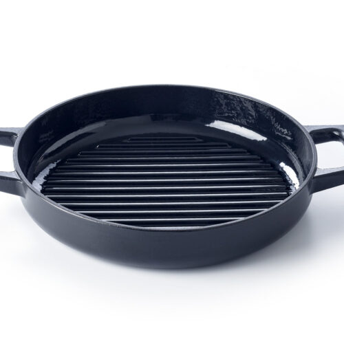 Alva Grillpan - Grillplaat - Nori - Gietijzer ø 28 cm - geëmailleerde anti-aanbaklaag