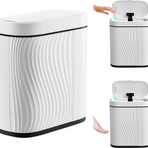 Automatische afvalemmer met sensor - 360° sensor - waterdicht - 1 stuk