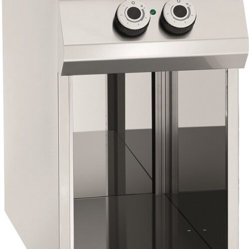 Bartscher Keramisch Fornuis 900 Master - 2 Kookzones - 8 kW - Open Onderbouw - 400x900x900mm - Horeca Fornuis