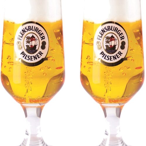 Bierglas kaars - 2x - Duits bier - 20 cm - Bierkaars cadeau - Vaderdag en verjaardag gadget - voor de bierliefhebber