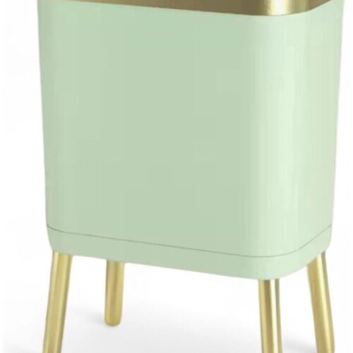 CRLYN® Prullenbak op Pootjes - Afvalemmer - Afvalbak - 15L - Groen