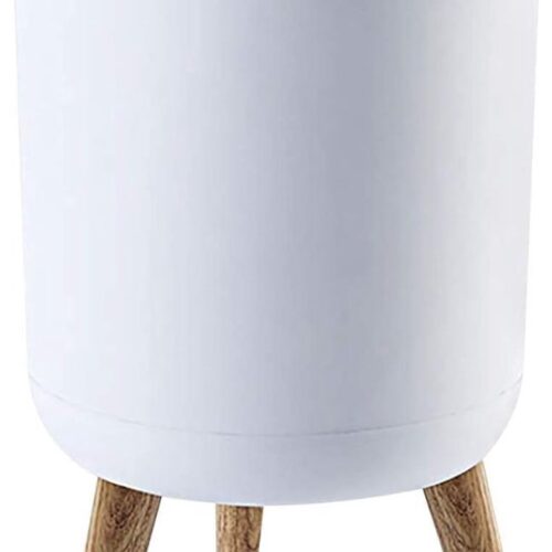 CRLYN® Prullenbak op Pootjes - Afvalemmer - Afvalbak - 7L - Wit