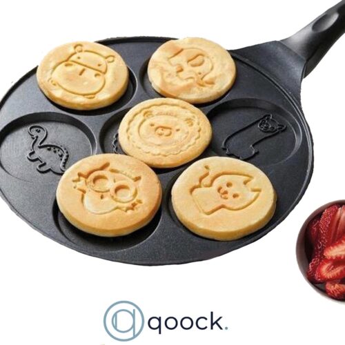 Cheffinger | Boerderij Dieren Pannenkoekenpan | 26cm | Vaatwasser bestendig