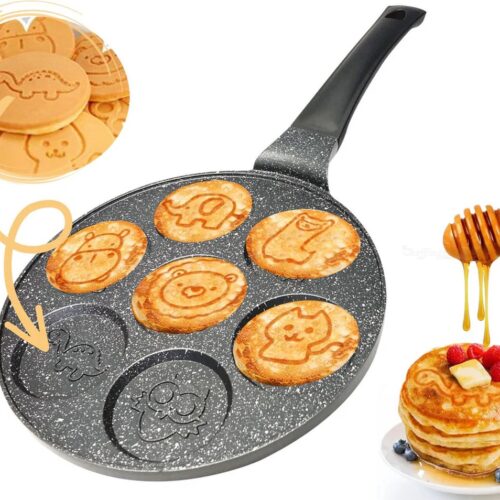 Cheffinger Pancake Pan - Boerderij Dieren Vorm - Pannenkoekenpan - Pancake Maker - Inductie