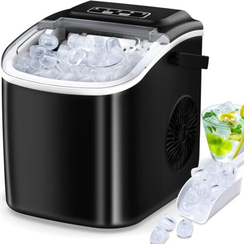 Draagbare IJsblokjesmachine met Zelfreinigende Functie en Hoge Capaciteit