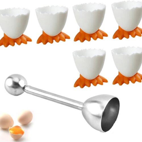 Eierdopjes Set - Eierhouders voor Gekookte Eieren - 6 Stuks