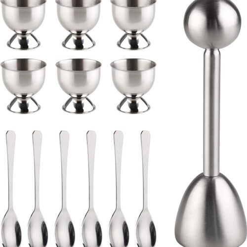 Eierkoker van roestvrij staal - Clack, hoogte 24 cm. Egg opener