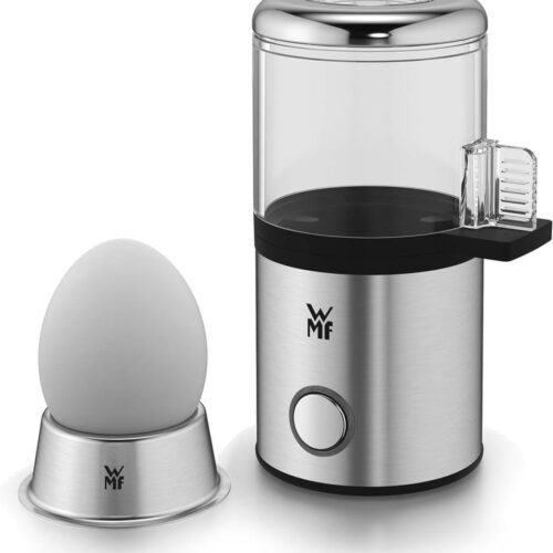 Eierkoker voor 1 ei met Tritan-deksel en waterdispenser - 250 W, Roestvrij staal