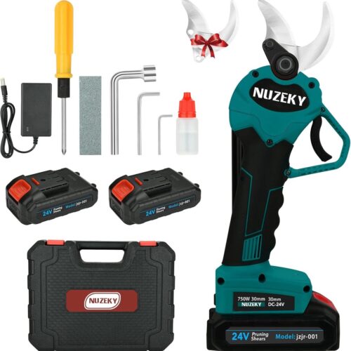 Elektrische vleesmolen met worstvuller - Heavy Duty 1200 Watt - 3 versnellingen, 4 slijpplaten, 3 messen en 3 worstbuizen