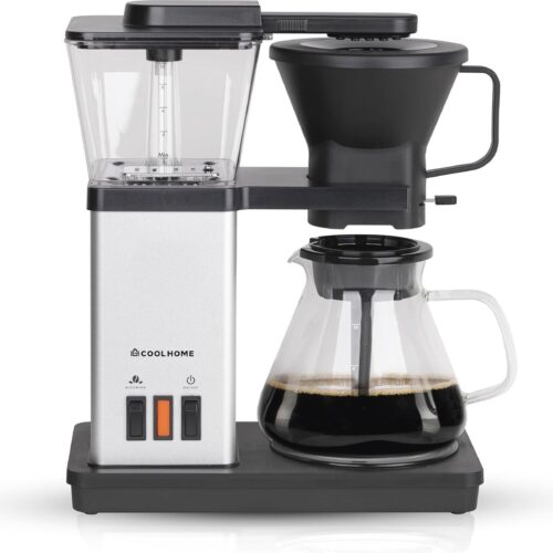 Filterkoffiezetapparaat met Blooming Functie - Zilver (Grijs)