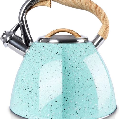 Fluitketel Geëmailleerde Blauw 3 l - Waterketel met Fluitje - Waterkoker