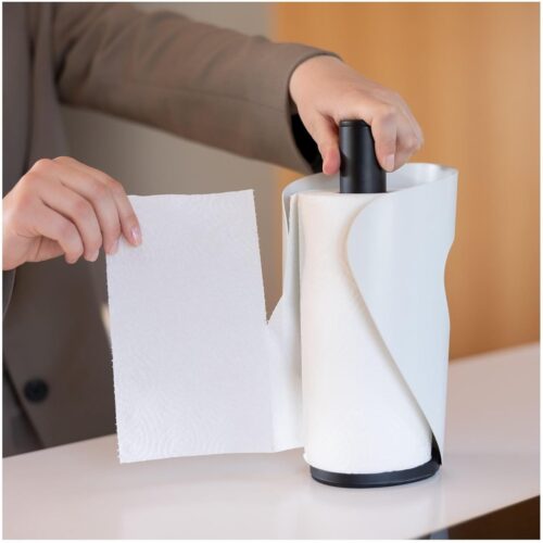 Functionele keukenrolhouder - praktisch en robuust - 1 stuk - metaal