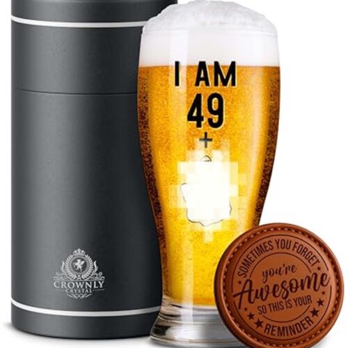 Gegraveerd Bierglas Gepersonaliseerd Cadeau voor 50e Verjaardag Mannen