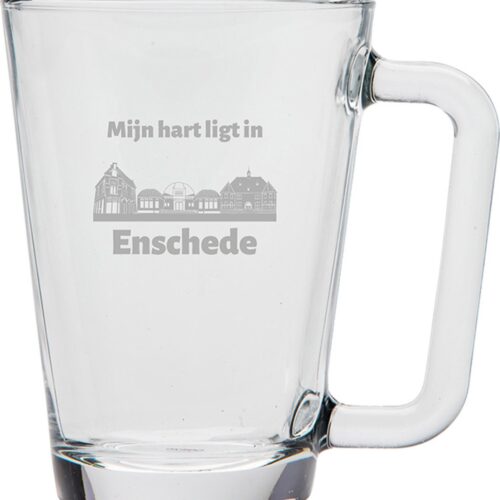 Gegraveerde theeglas 26cl Enschede