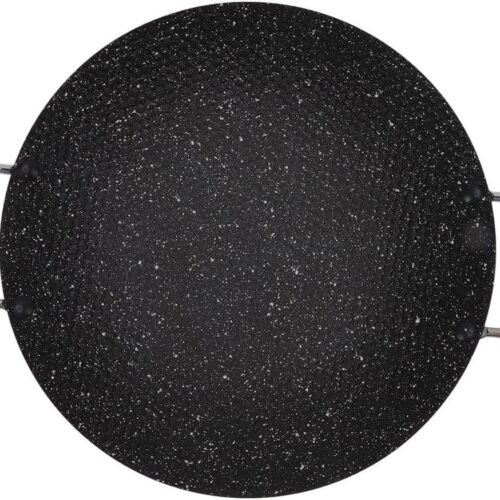 Gietijzeren Grillpan Antiaanbaklaag Koreaanse BBQ Stove Top Grill Indoor Outdoor Grillpan met Handgrepen en Snel Opwarmende Barbecueplaat - 30cm