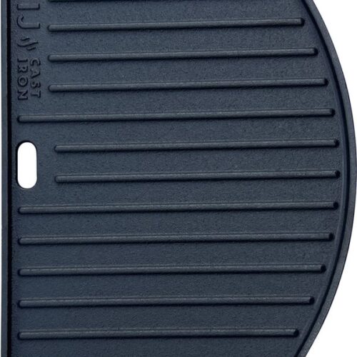 Gietijzeren grillplaat half rond - Large - 46,5 cm