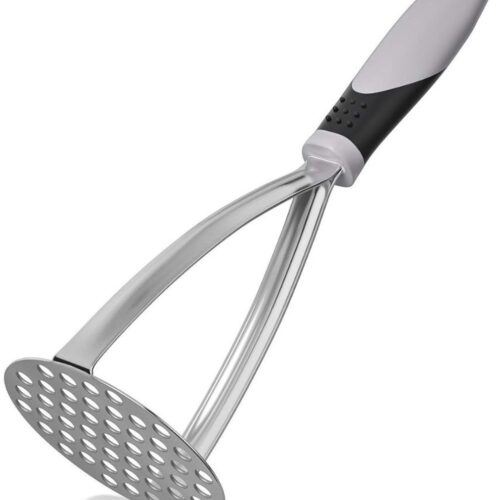 Goodivery - Aardappelstamper - Groentepureerder - Gemaakt van Roestvrij Staal - Zwart en Grijs