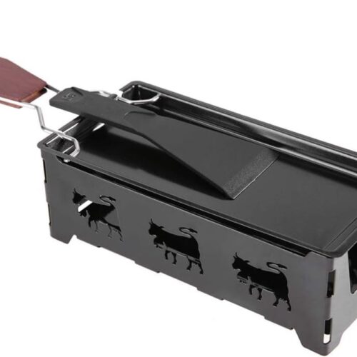 Gourmetstellen - Raclette - Teppanyaki Bakplaat - Zwart