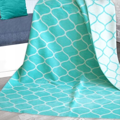 Greno Glamour Plaid Mint 150x200cm - Zachte Katoen Blend
