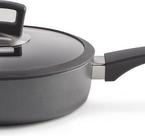 Habonne Alumax Hapjespan - 24 cm - Gietaluminium - met glazen deksel