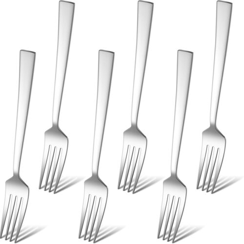 Ibenzoa® 6 Roestvrijstalen Vorken - 19 cm - Elegant Design - Vaatwasmachinebestendig