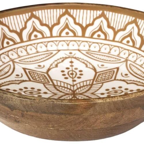 Ibenzoa® Stijlvolle en moderne terracotta saladeschaal voor veelzijdig gebruik