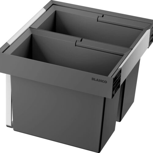 Inbouw afvalemmer, verdeeld, inhoud 49 l