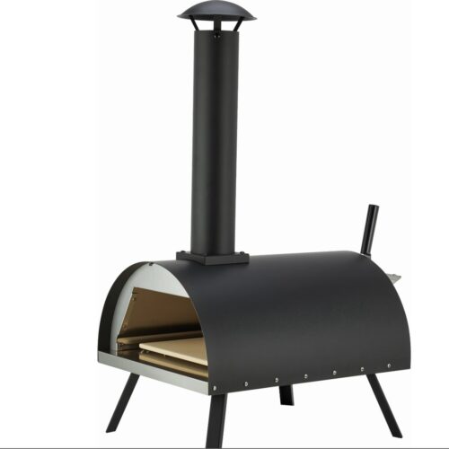 Jamestown Franky - Pizza Oven - Pizza Oven voor Buiten - Metaal - 83 x 41 x 81 cm - Zwart