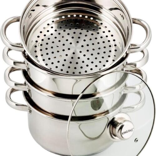 KINGHOFF 3317 Stoompan set - Ø 18cm - 5 delig