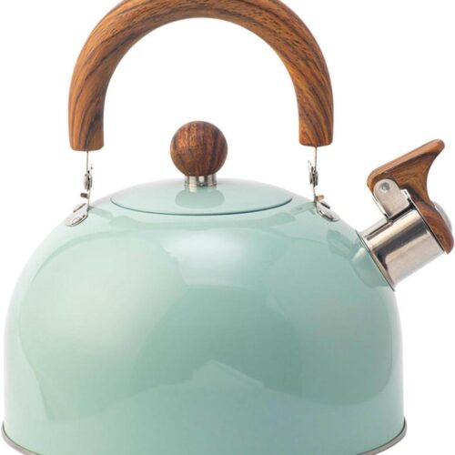 Kachel Top Fluitende Thee Waterkoker met Cool Touch Ergonomische Handvat voor Gasfornuis Inductie Fornuis - 3L