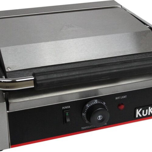 KuKoo Contactgrill (2200 W) - 2 platen - Temperatuur 50-300°C - 2 x lekbakjes
