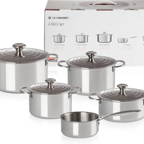 Le Creuset Signature RVS Pannenset 5-delig