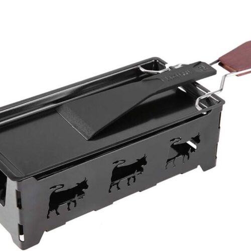 Mini Raclette - Bakplaat voor kaassmelter en grill met anti-aanbaklaag