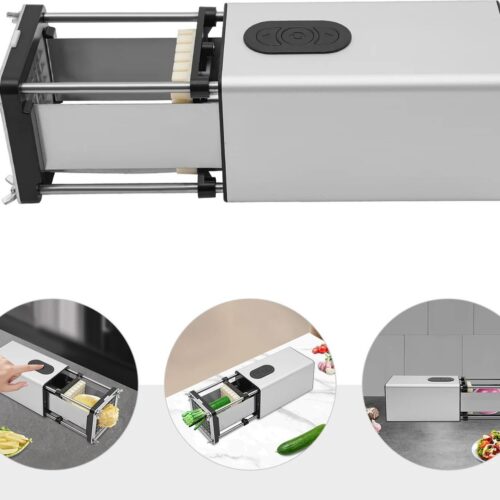 Mygroot - Elektrische multifunctionele frietmachine - Elektrische aardappelsnijder - Elektrische frietsnijder voor keuken - Groene sijnder .