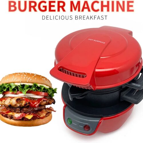 Ontbijtmachine 4-in-1: Sandwich Maker met Ei Reiniger, Broodrooster en Wafelijzer