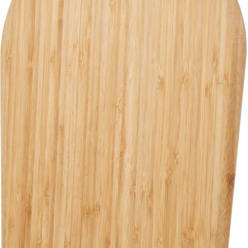 Ovaal Bord, 368 X 239 X 23 mm, Onderlegger voor Staande Mixer, Bamboebord met Ptfe-Voetjes, Beschermt Kasten Tegen Stoomschade, Praktische Schuifplank voor Keukenmachines