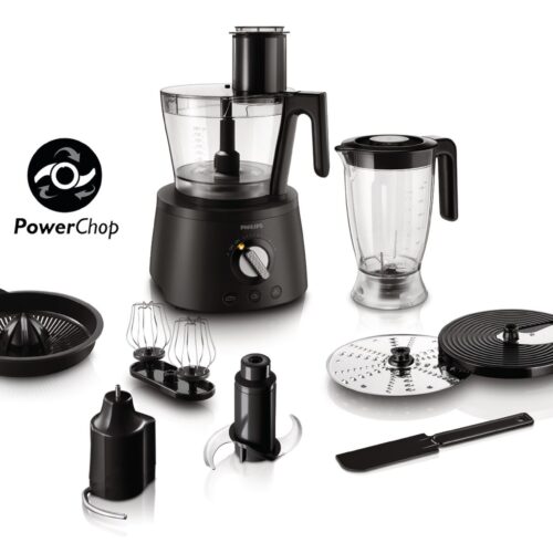 Philips HR7776/90 Foodprocessor Zwart