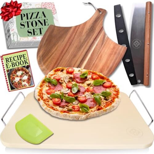 Pizzasteen voor Oven en Grill - 15 Inch Pizzasteen - Pizza Oven Accessoires