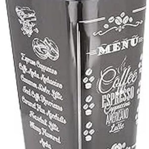 PromoHome Afvalemmer 50-60 Liter - Pedaalemmer met Geurbescherming "Menu"