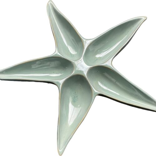 Puro Portugues - tapas schaal - hapjesschaal - zeester - diameter 32cm - Olijfgroen - Portugal - keramiek - aardewerk - tapas schaaltjes